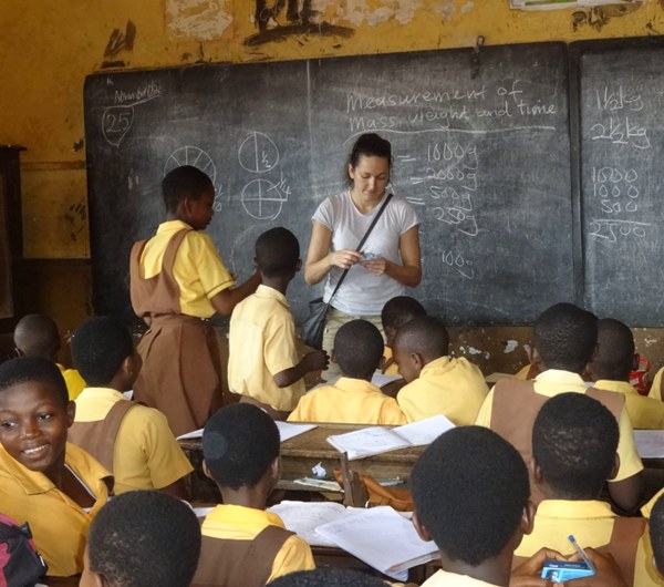 Schulunterricht in Ghana